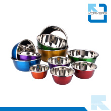 Gifts Colorful Stainless Steel Mixing Bowl Salad Bowl Soup Bowl